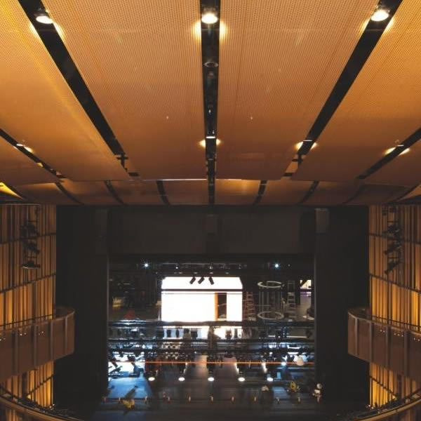 architectural mesh ceiling concert hall