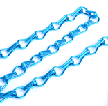  Blue cyan metal chain curtain 