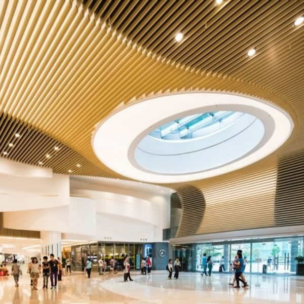 metal decorative mesh mall ceiling